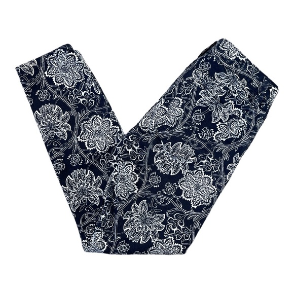 BANANA REPUBLIC NAVY FLORAL PRINT SKINNY JEANS **NWT** - Picture 8 of 11